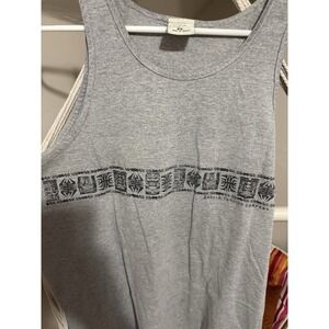 Vintage Y2K‎ Marlin Trading Company Gray Tribal Tank Top